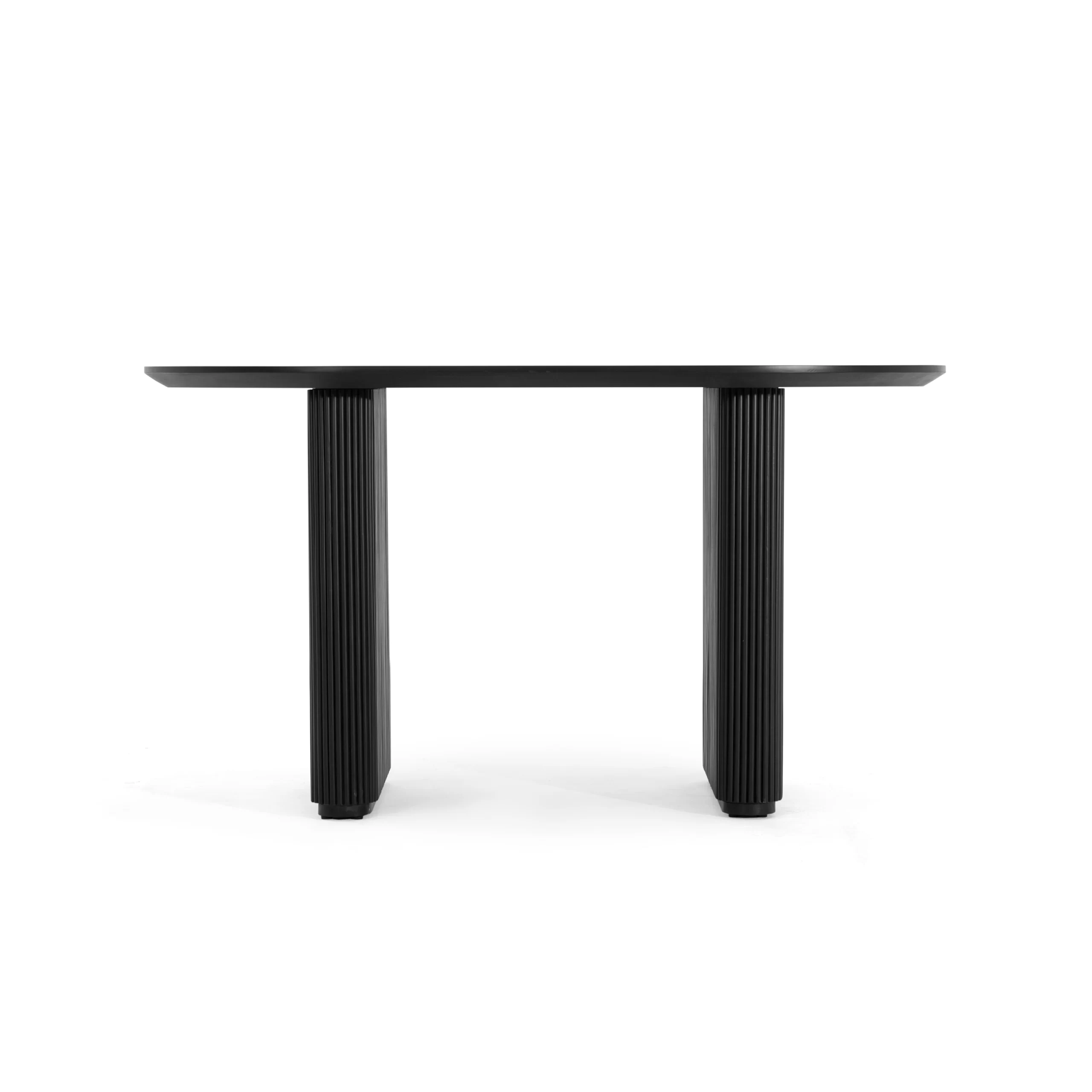 Bàn OMBRA hình bầu dục màu đen lộ tom