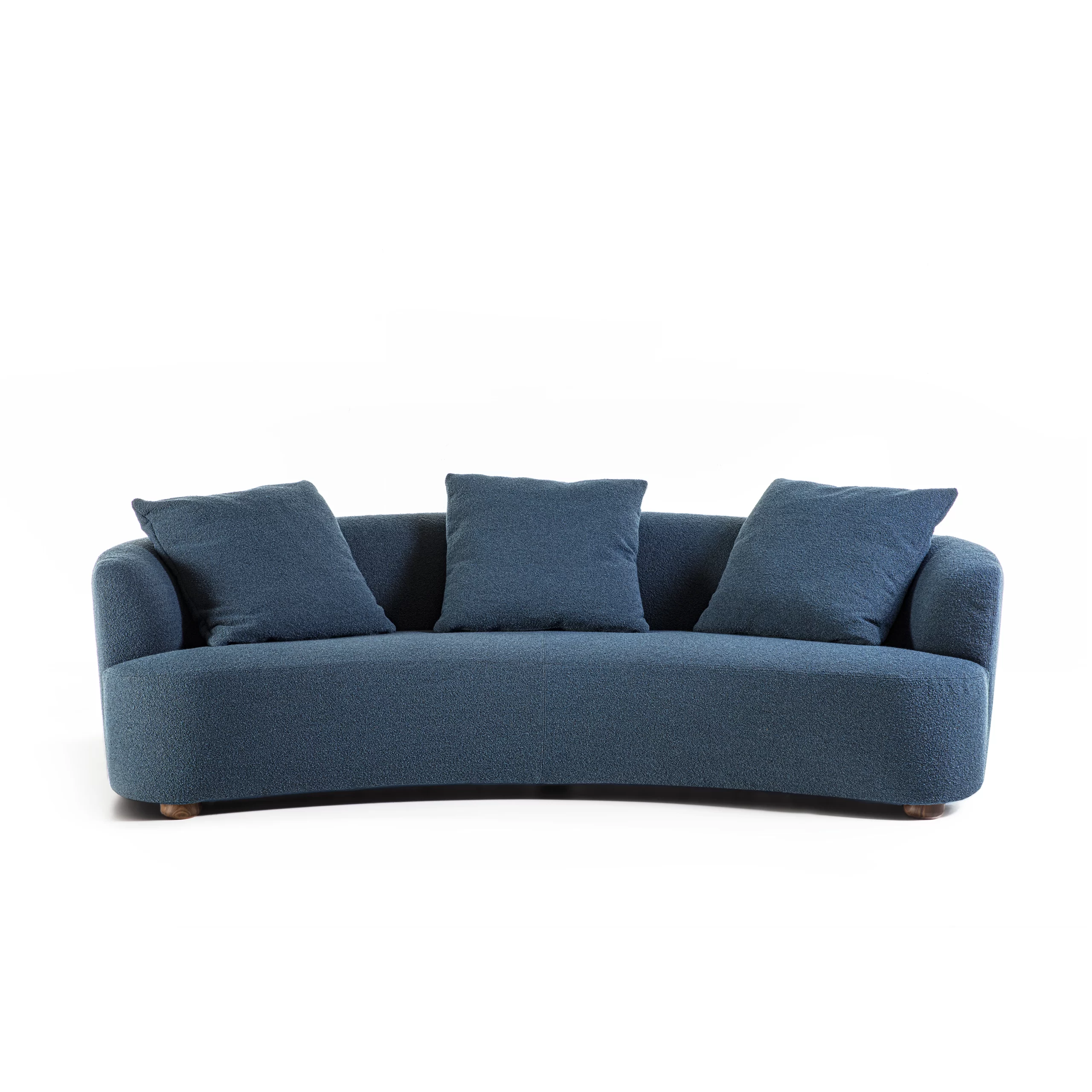 Sofa YVES bọc vải Bouclé màu xanh biển