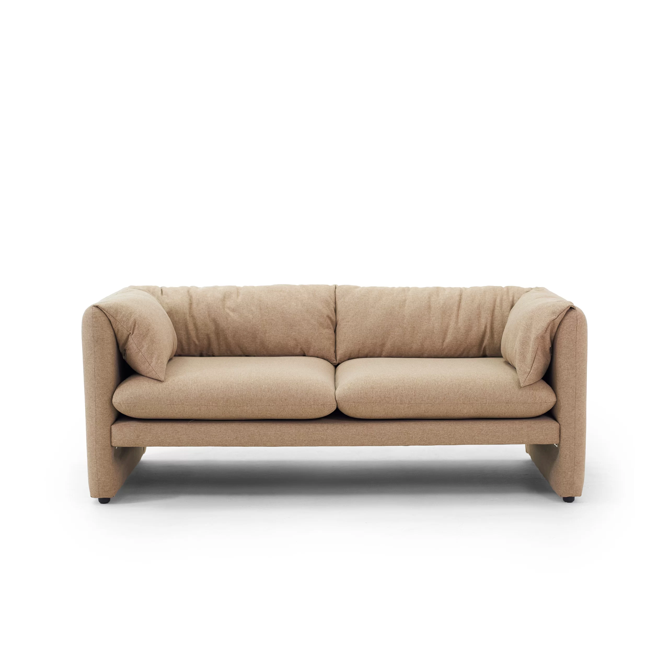 Sofa TERRA bọc vải dệt thô màu Vàng cát