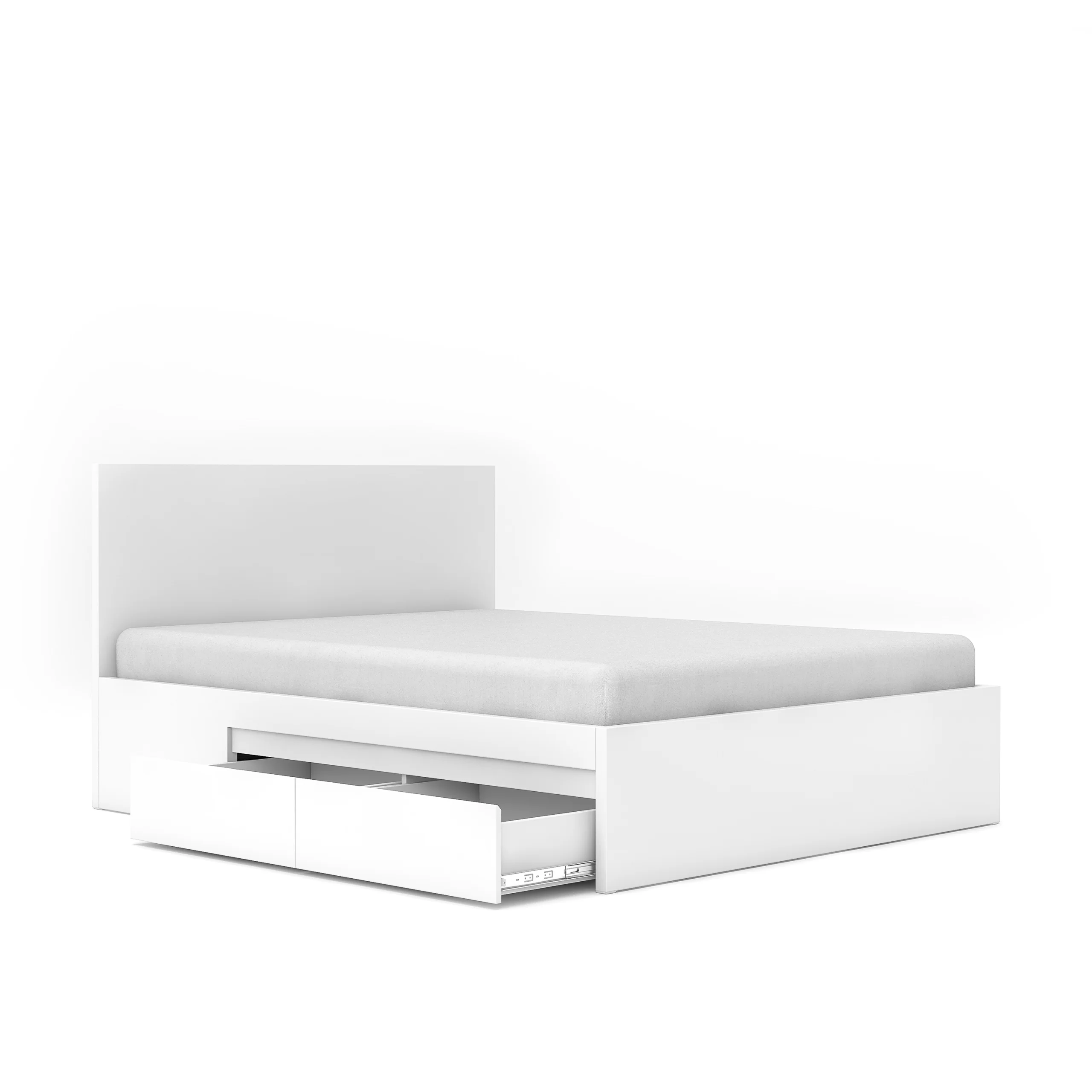 Giường AURA tối ưu công năng màu Trắng