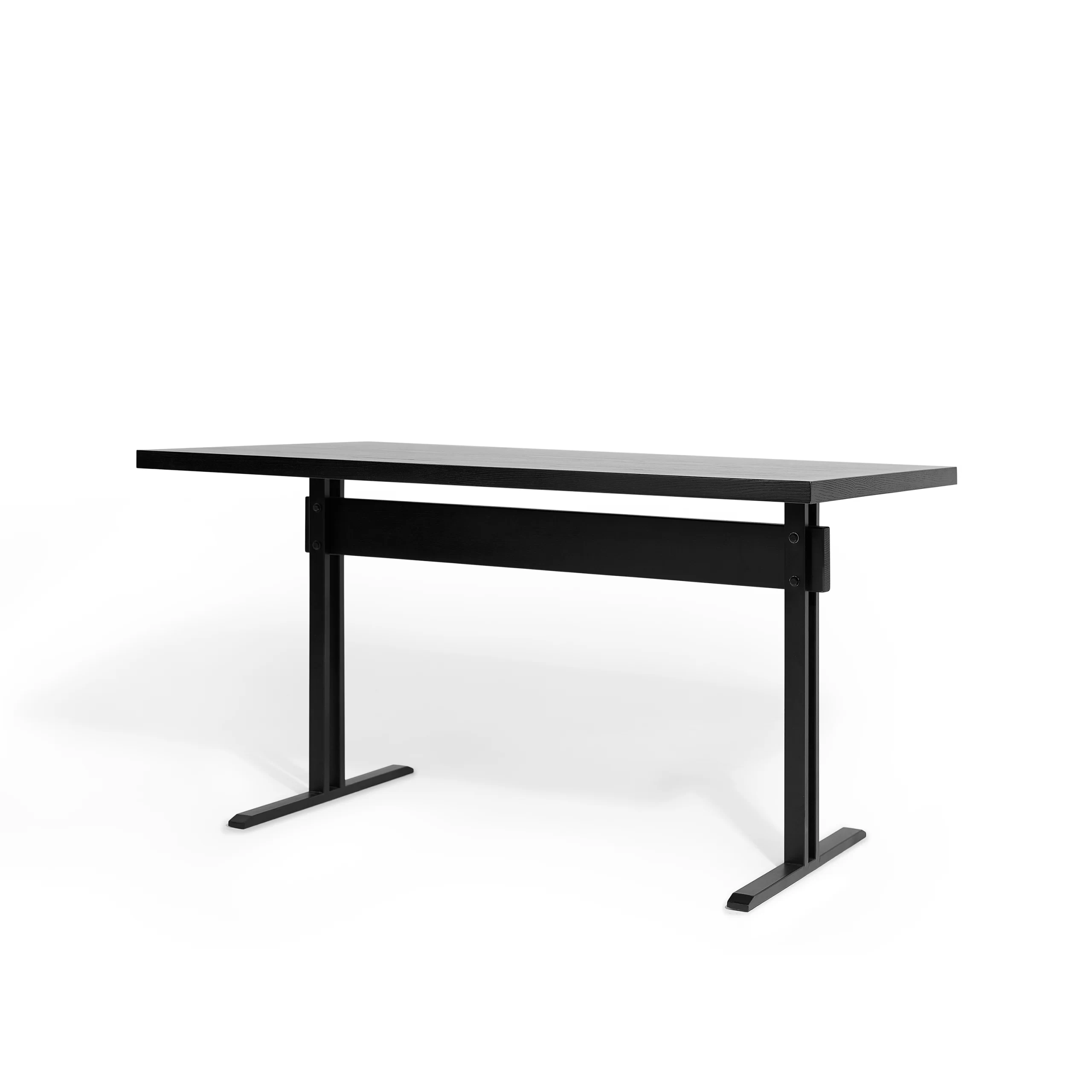 Bàn AXIS gỗ Tần bì, chân sắt sơn tĩnh điện